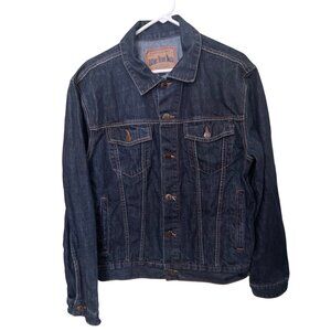 Hillfiger Denim Jacket WomensLarge Blue Cotton Y2K 90s Style